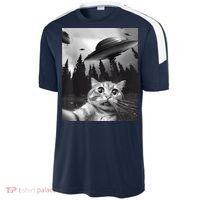 Alien UFO Funny Cat Selfie Sport-Tek Competitor United Soccer Jersey thumb 2