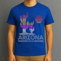 Arizona Usa Gift Vintage Retro Cactus Souvenir Gift Cool Gift T-Shirt thumb 3