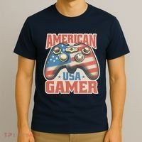 American USA Gamer Vintage T-Shirt thumb 3