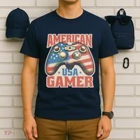 American USA Gamer Vintage T-Shirt thumb 6
