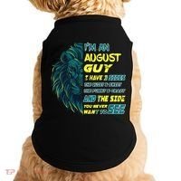 August Birthday Guy Has 3 Sides Sweet Funny Crazy  Doggie Tank thumb 0