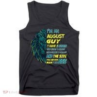 August Birthday Guy Has 3 Sides Sweet Funny Crazy  Tank Top thumb 0
