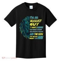 August Birthday Guy Has 3 Sides Sweet Funny Crazy  Kids T-Shirt thumb 0