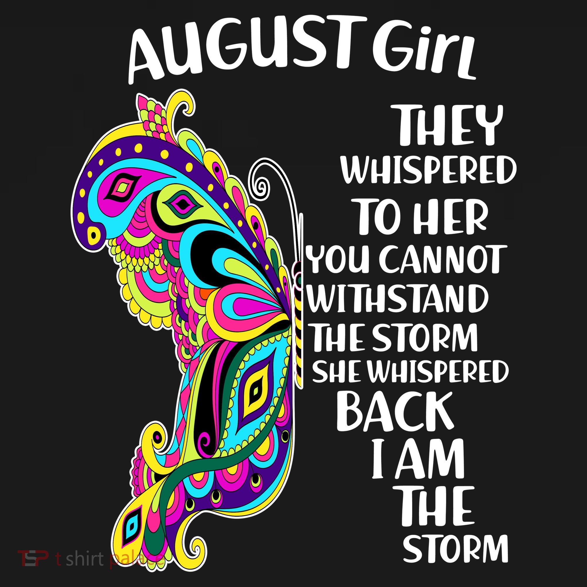 August Girl Paisley Butterfly Polo
