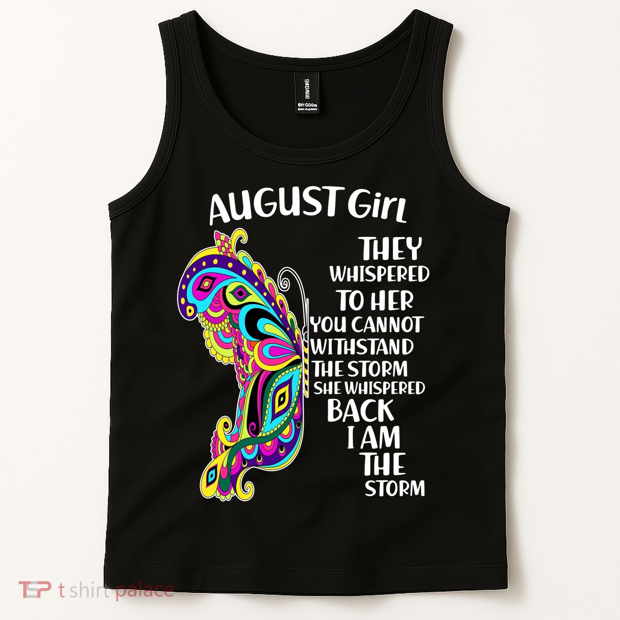 August Girl Paisley Butterfly Tank Top