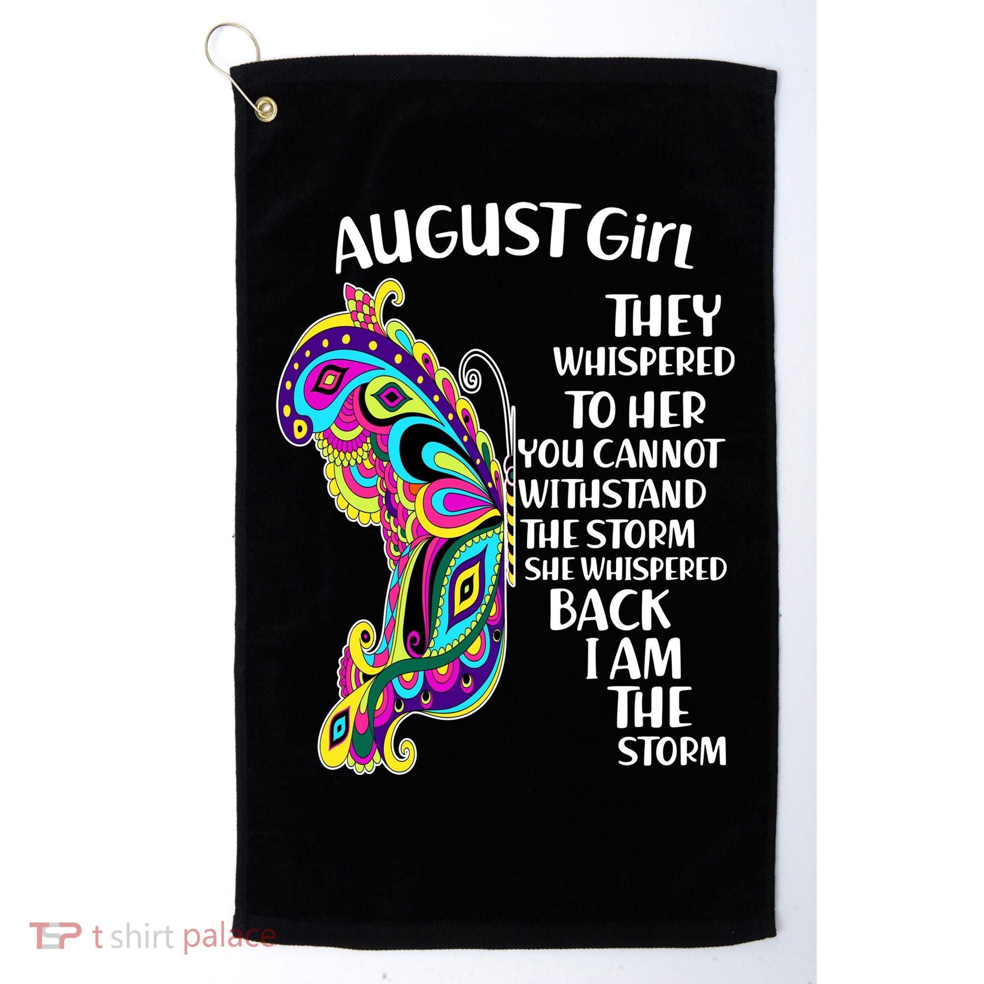 August Girl Paisley Butterfly Golf Towel