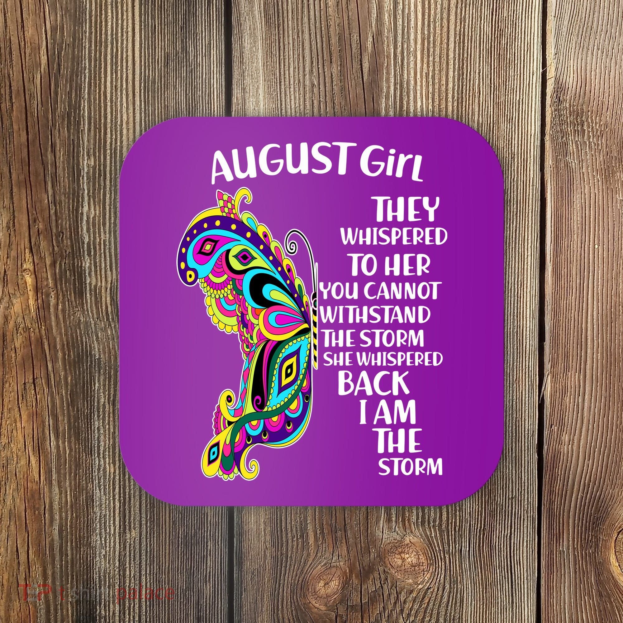 August Girl Paisley Butterfly Coaster
