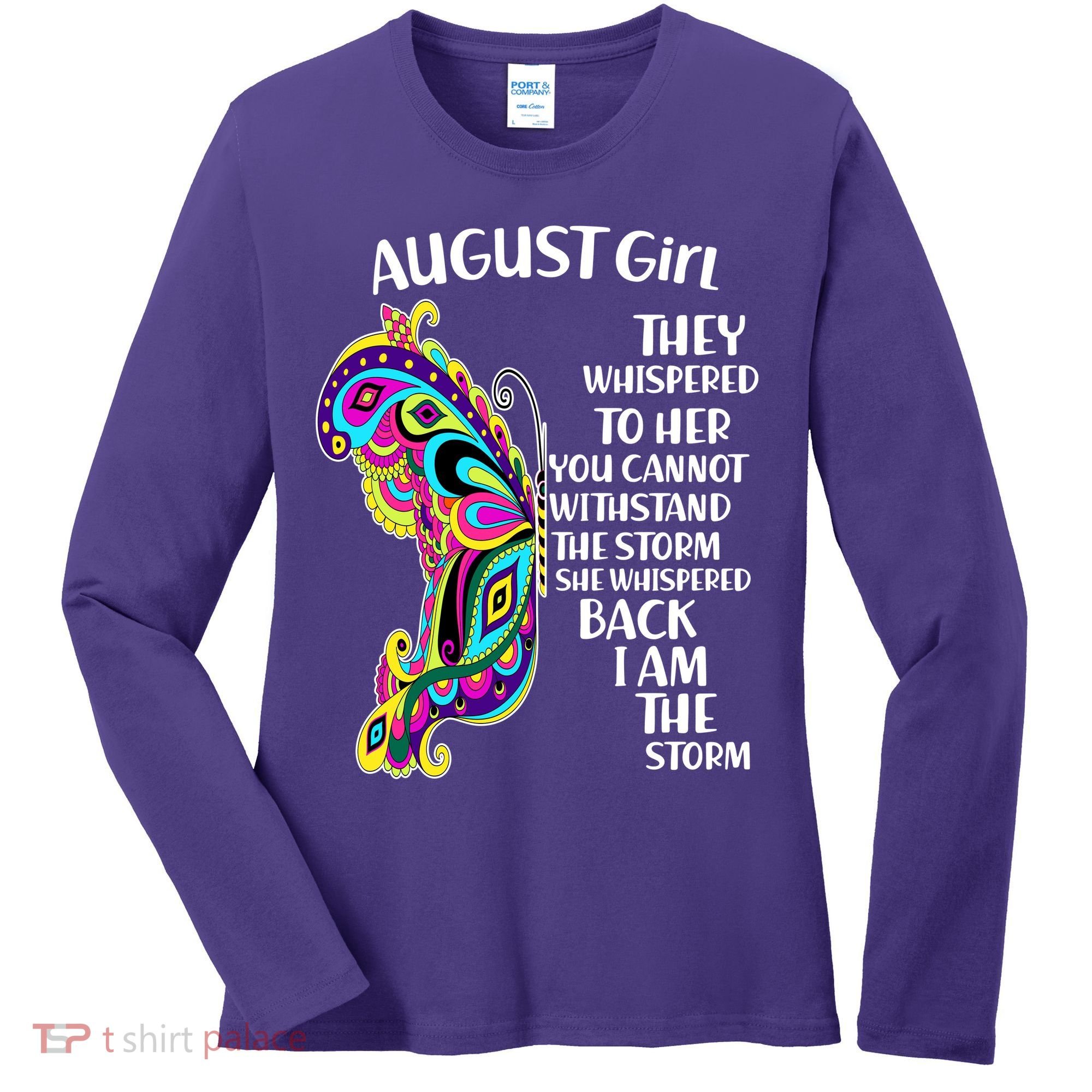 August Girl Paisley Butterfly Women's Long Sleeve Shirt
