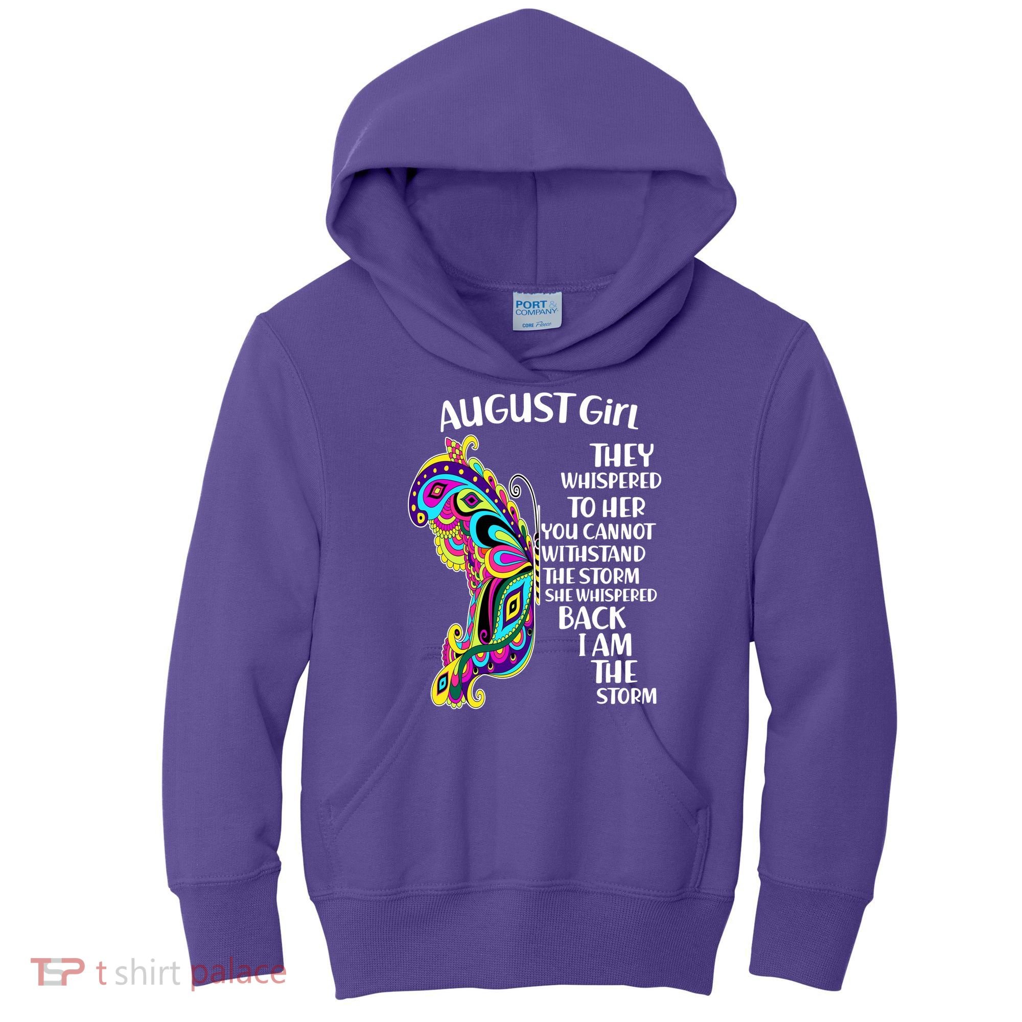 August Girl Paisley Butterfly Kids Hoodie
