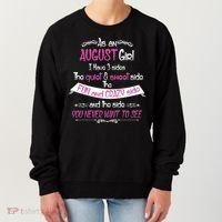 August Girl Sweet But Crazy Funny Birthday Women's Sweatshirt thumb 0