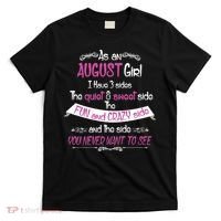 August Girl Sweet But Crazy Funny Birthday T-Shirt thumb 0
