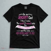 August Girl Sweet But Crazy Funny Birthday T-Shirt thumb 5