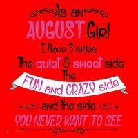 August Girl Sweet But Crazy Funny Birthday Santa Hat thumb 1