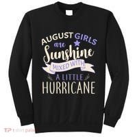 August Girls Are Sunshine Mixed With Hurricane Sweatshirt thumb 0