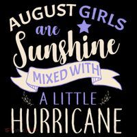 August Girls Are Sunshine Mixed With Hurricane Women's Hoodie thumb 2