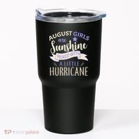 August Girls Are Sunshine Mixed With Hurricane Tumbler thumb 0