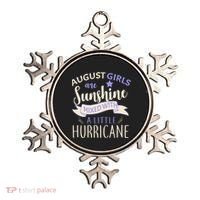August Girls Are Sunshine Mixed With Hurricane Ornament thumb 0
