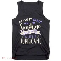 August Girls Are Sunshine Mixed With Hurricane Tank Top thumb 0
