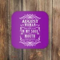August Woman Funny Birthday Coaster thumb 0