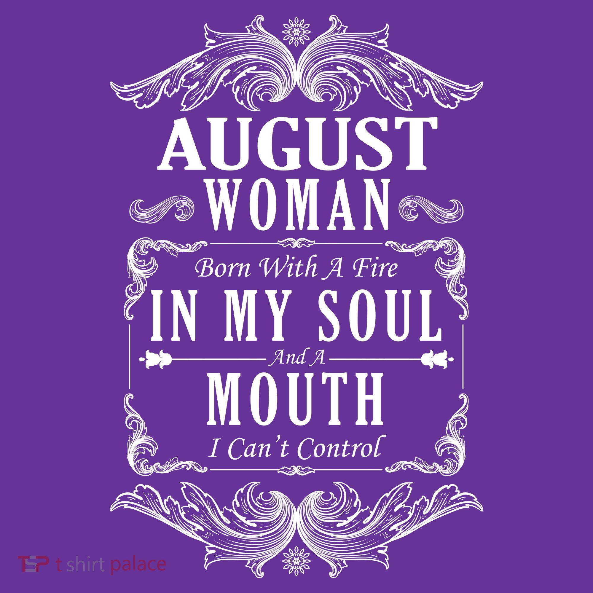 August Woman Funny Birthday Coaster