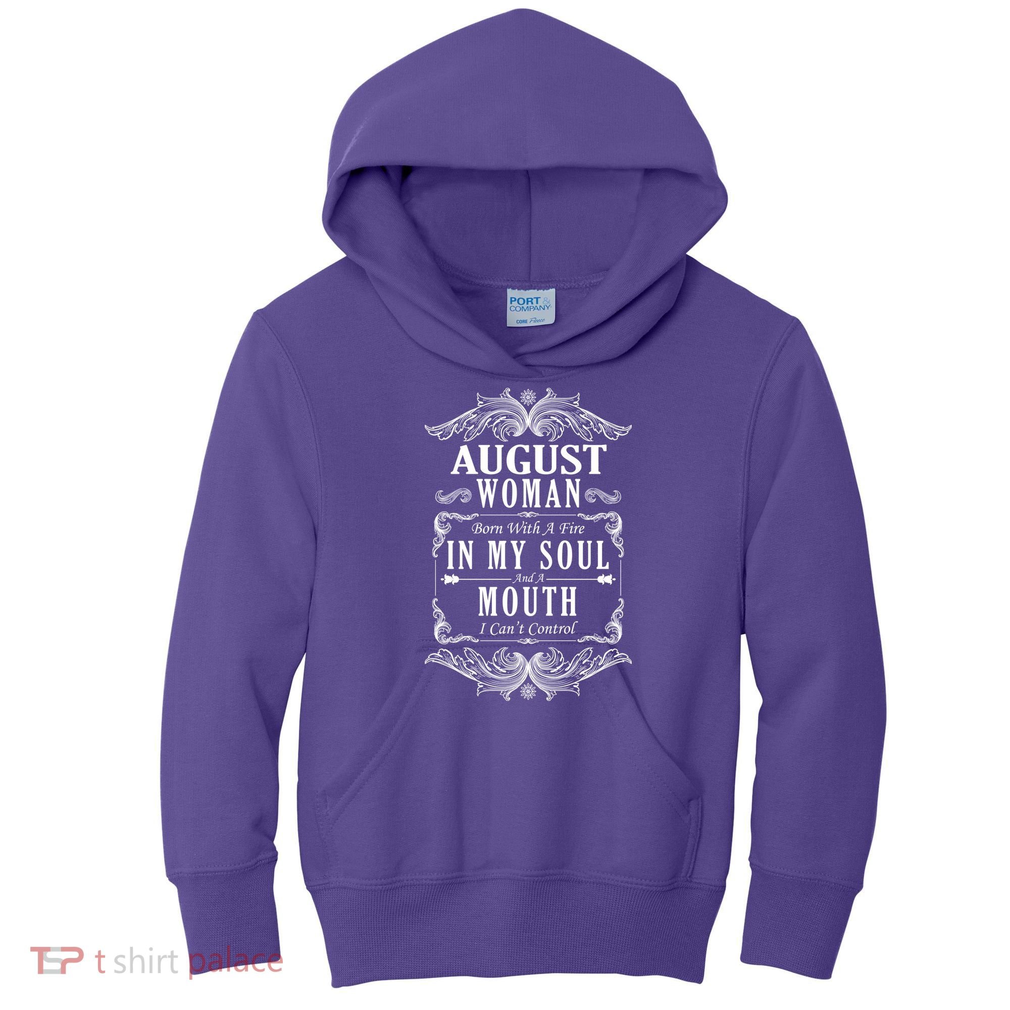 August Woman Funny Birthday Kids Hoodie