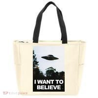 Alien Ufo Hunter I Want To Believe Tote Bag thumb 0