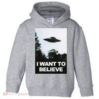 Alien Ufo Hunter I Want To Believe Toddler Hoodie thumb 0