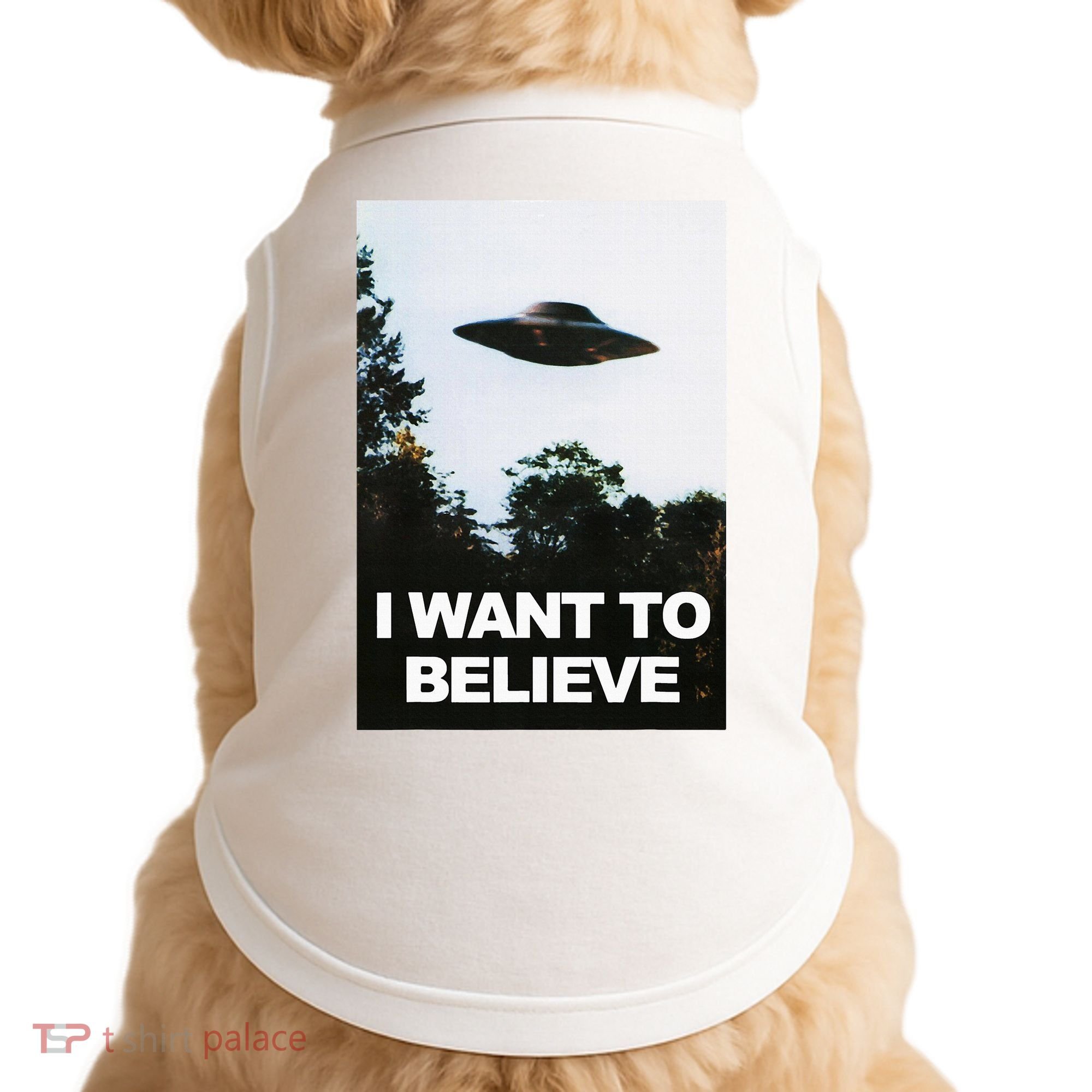 Alien Ufo Hunter I Want To Believe Doggie Tank