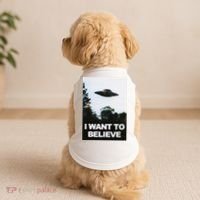 Alien Ufo Hunter I Want To Believe Doggie Tank thumb 2