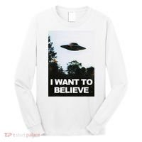 Alien Ufo Hunter I Want To Believe Long Sleeve Shirt thumb 0