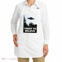 Alien Ufo Hunter I Want To Believe Apron thumb 2