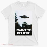 Alien Ufo Hunter I Want To Believe T-Shirt thumb 0