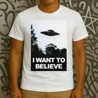 Alien Ufo Hunter I Want To Believe T-Shirt thumb 3