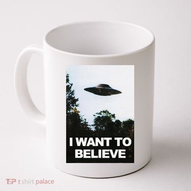 Alien Ufo Hunter I Want To Believe Coffee Mug
