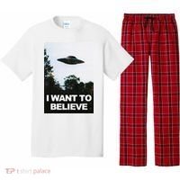 Alien Ufo Hunter I Want To Believe Pajama Set thumb 0