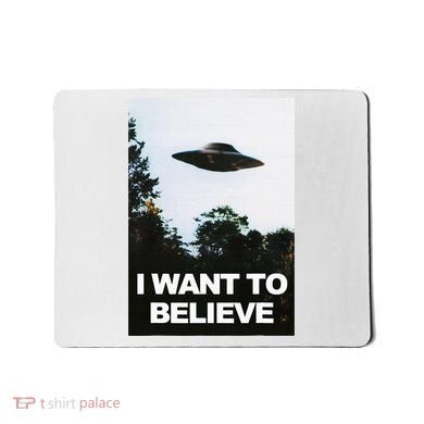 Alien Ufo Hunter I Want To Believe Mousepad