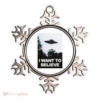 Alien Ufo Hunter I Want To Believe Ornament thumb 0