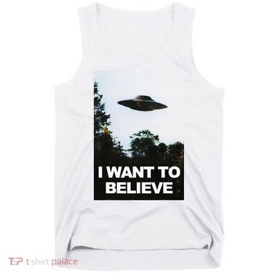 Alien Ufo Hunter I Want To Believe Tank Top