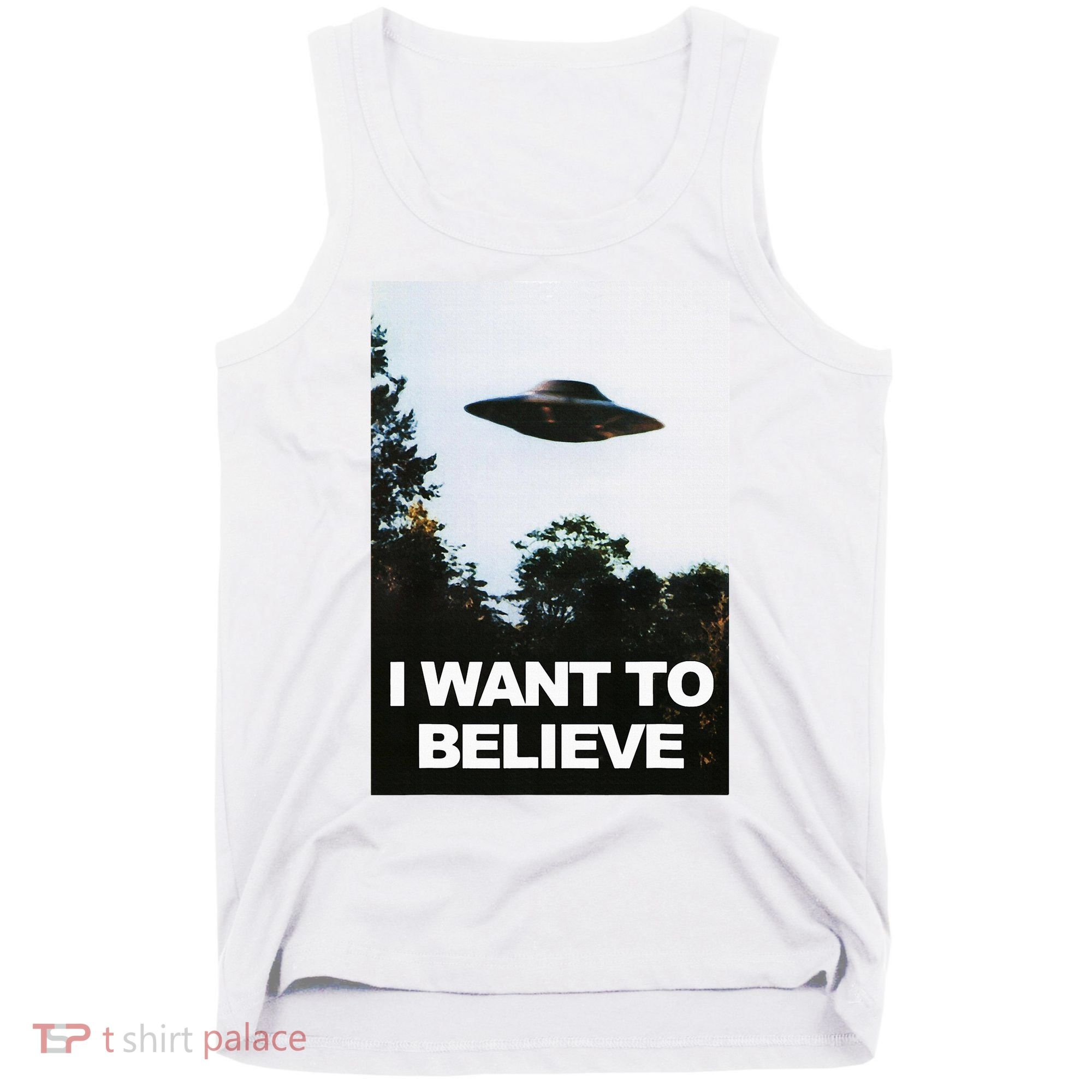 Alien Ufo Hunter I Want To Believe Tank Top