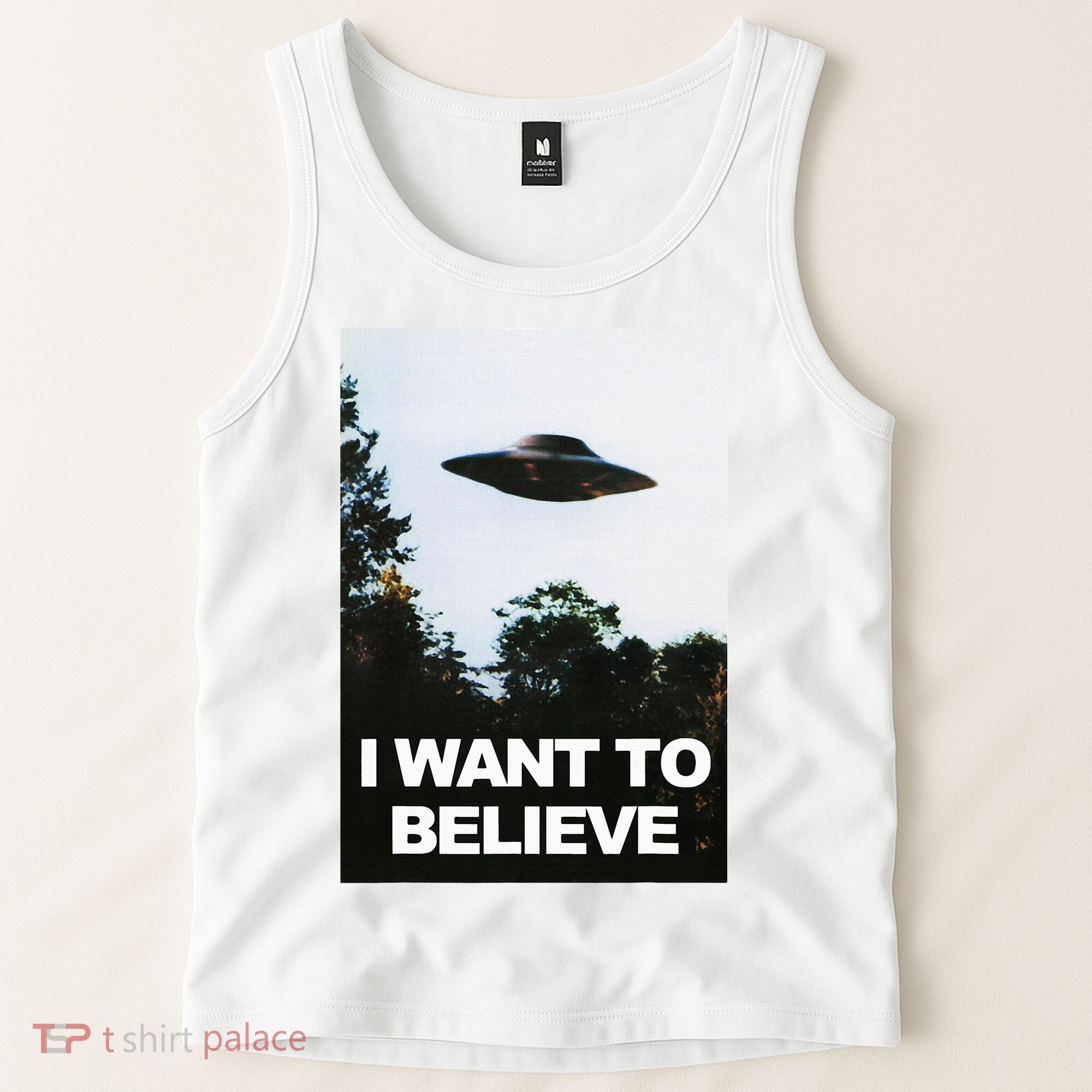 Alien Ufo Hunter I Want To Believe Tank Top