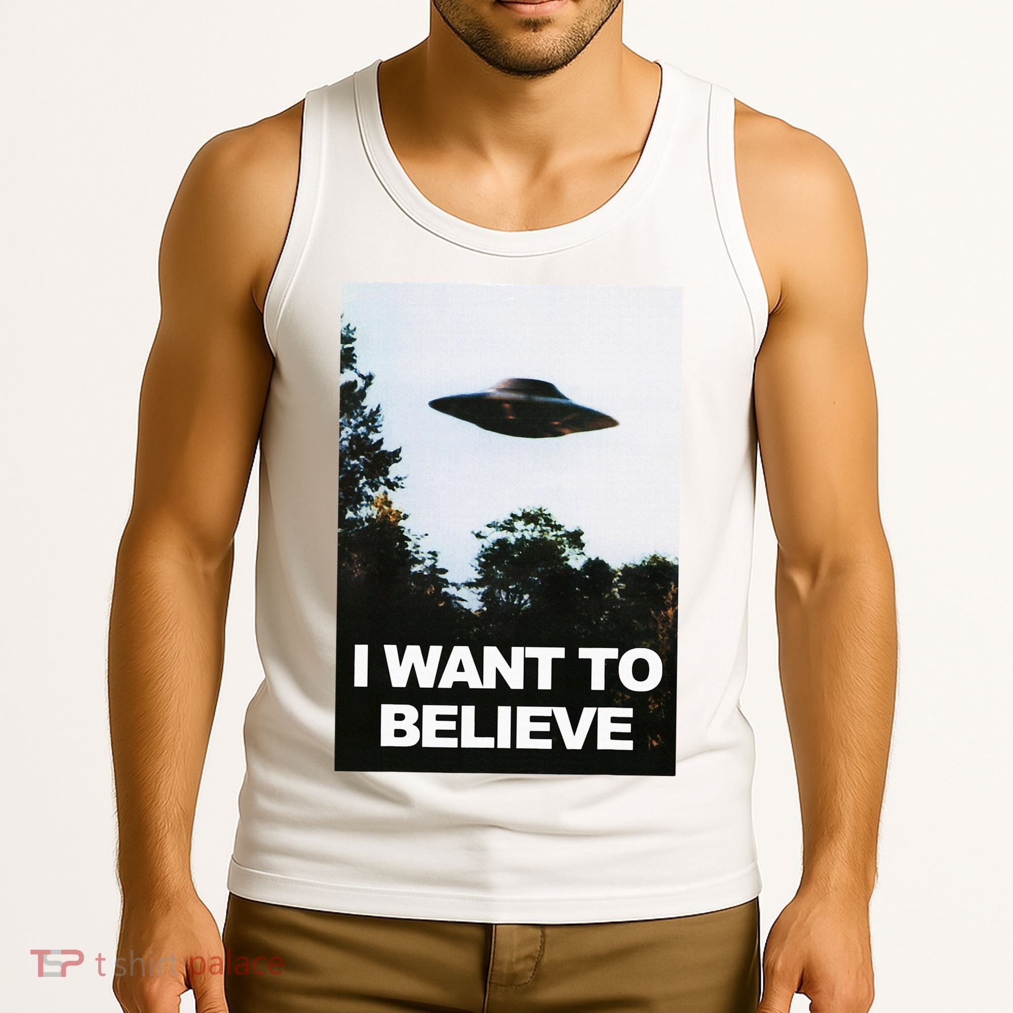 Alien Ufo Hunter I Want To Believe Tank Top