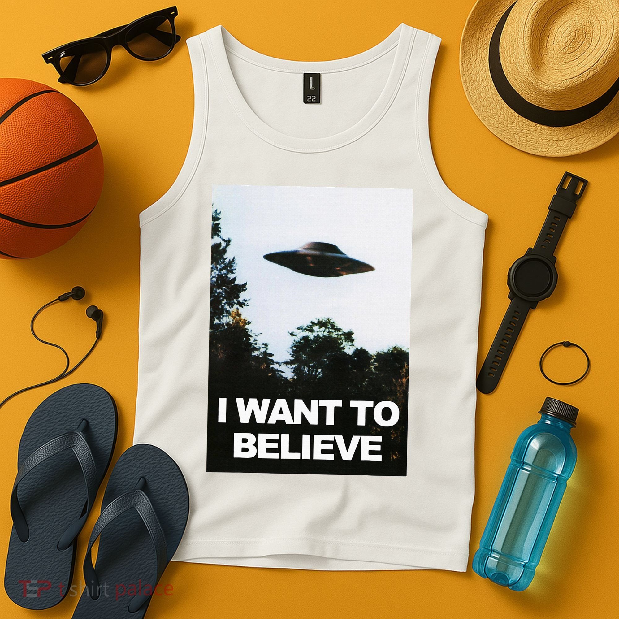 Alien Ufo Hunter I Want To Believe Tank Top
