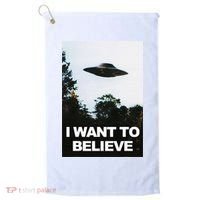 Alien Ufo Hunter I Want To Believe Golf Towel thumb 0
