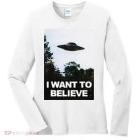 Alien Ufo Hunter I Want To Believe Women's Long Sleeve Shirt thumb 0