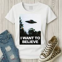 Alien Ufo Hunter I Want To Believe Women's T-Shirt thumb 3