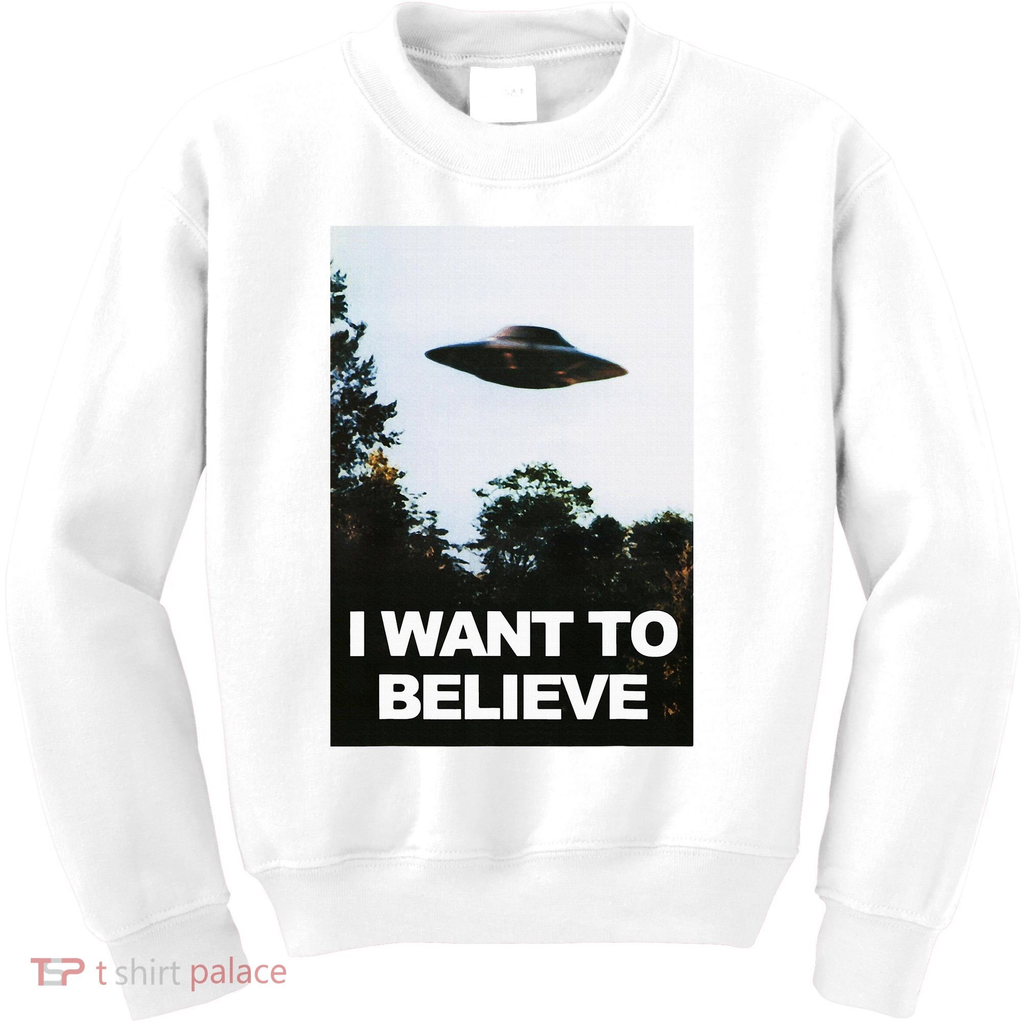 Alien Ufo Hunter I Want To Believe Kids Sweatshirt