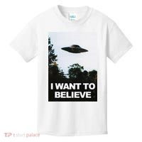 Alien Ufo Hunter I Want To Believe Kids T-Shirt thumb 0