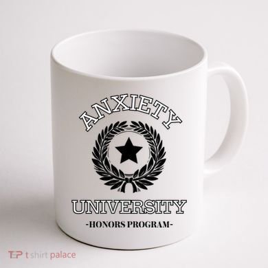 Anxiety University Honors Program Coffee Mug back