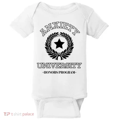 Anxiety University Honors Program Baby Bodysuit