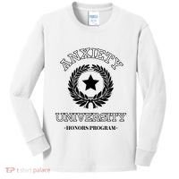 Anxiety University Honors Program Kids Long Sleeve Shirt thumb 0